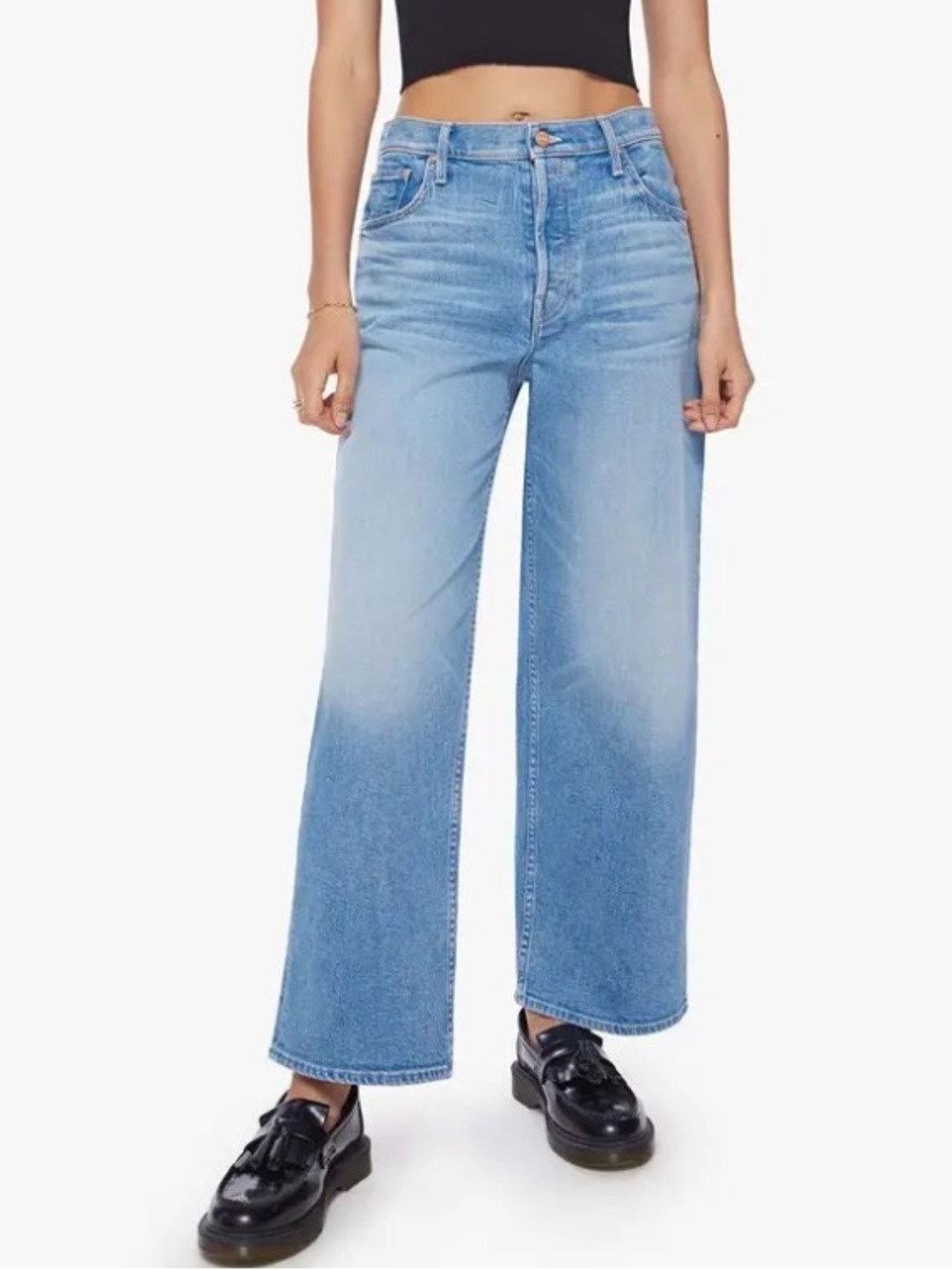 MOTHER High Waisted Spinner Flood Jeans - Sz 31